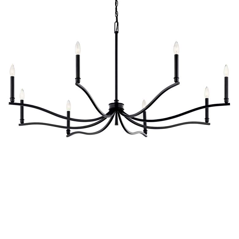 Image 5 Kichler Malene 52" Wide 8=Light Black Finish Large Chandelier more views