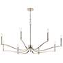 2_Kichler Malene 52" Wide 8-Light Polished Nickel Candelabra Chandelier