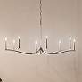 1_Kichler Malene 52" Wide 8-Light Polished Nickel Candelabra Chandelier