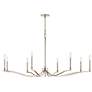 3_Kichler Malene 52" Wide 8-Light Polished Nickel Candelabra Chandelier more views