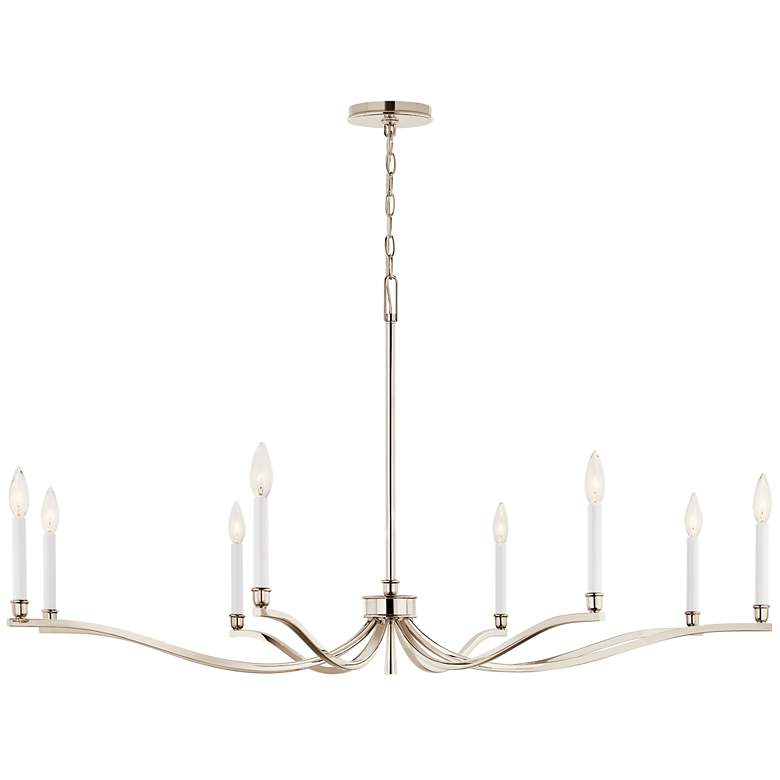 Image 4 Kichler Malene 52" Wide 8-Light Polished Nickel Candelabra Chandelier more views