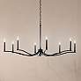 1_Kichler Malene 52" Wide Black 8-Light Chandelier