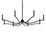 5_Kichler Malene 52" Wide Black 8-Light Chandelier more views