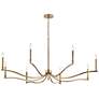 1_Kichler Malene 52" Wide Champagne Bronze 8-Light Chandelier