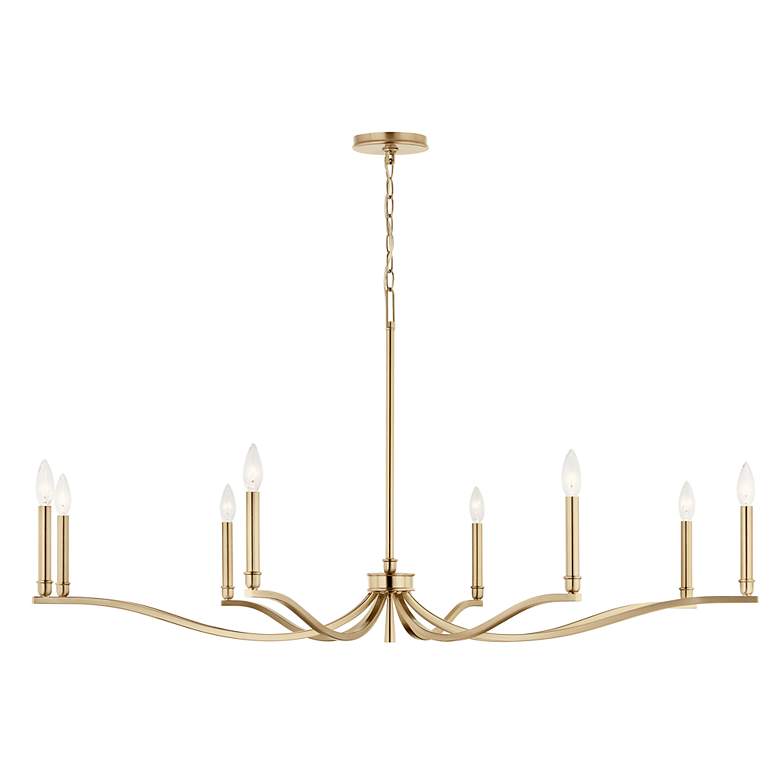 Image 2 Kichler Malene 52" Wide Champagne Bronze 8-Light Chandelier more views