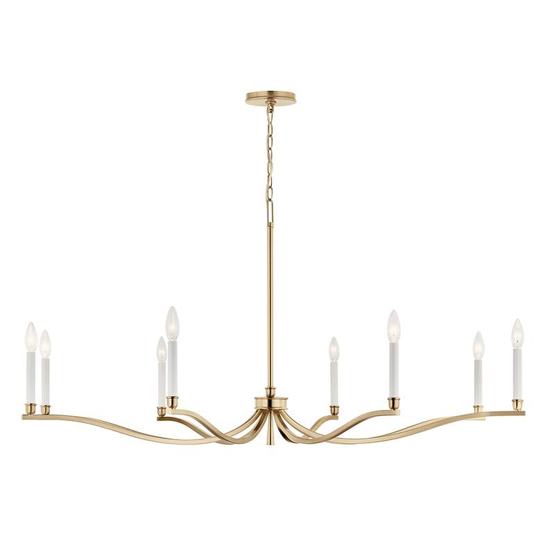 Image 3 Kichler Malene 52" Wide Champagne Bronze 8-Light Chandelier more views
