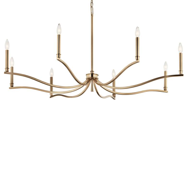 Image 4 Kichler Malene 52" Wide Champagne Bronze 8-Light Chandelier more views