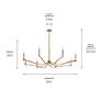 6_Kichler Malene 52" Wide Champagne Bronze 8-Light Chandelier more views