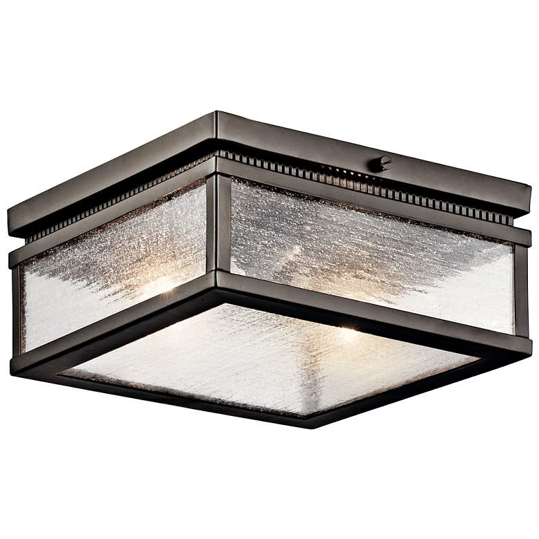 Image 1 KICHLER Manningham Olde Bronze Outdoor Ceiling 2Lt