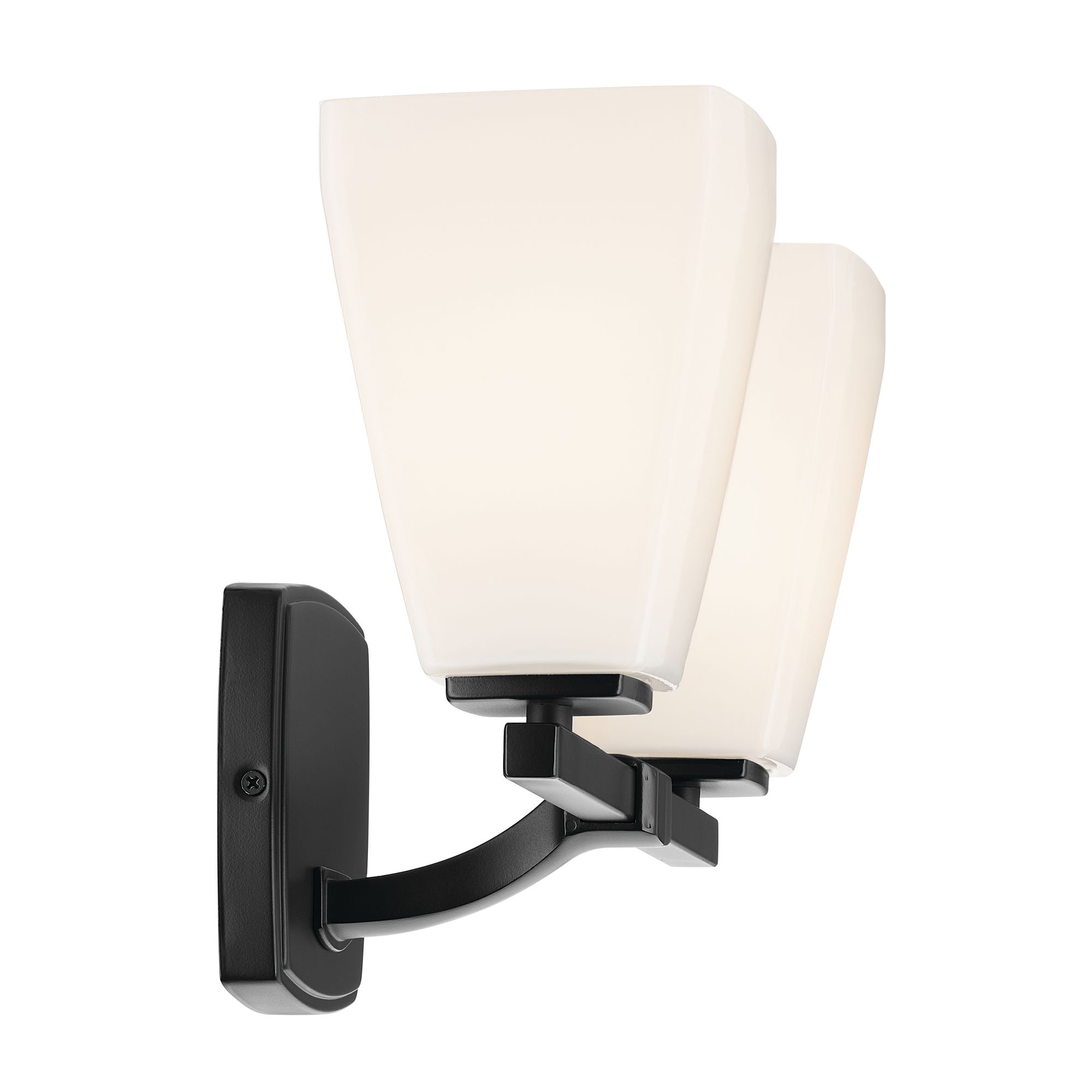 Image 4 Kichler Marant Black Bath 2Lt with Opal Glass more views