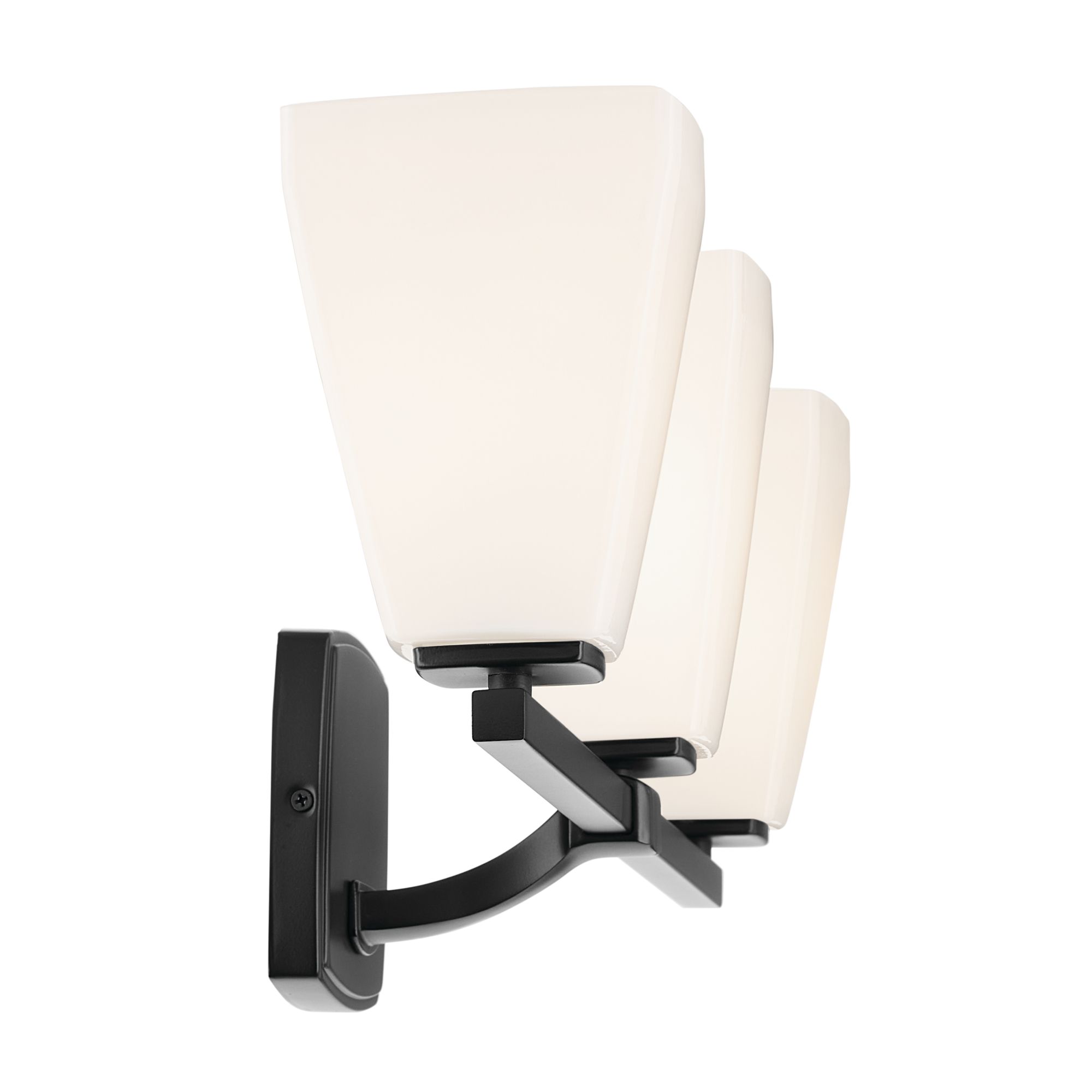 Image 4 Kichler Marant Black Bath 3Lt with Opal Glass more views