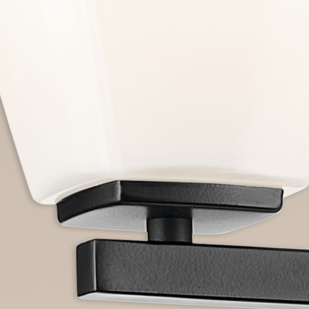 Image 7 Kichler Marant Black Bath 4Lt with Opal Glass more views