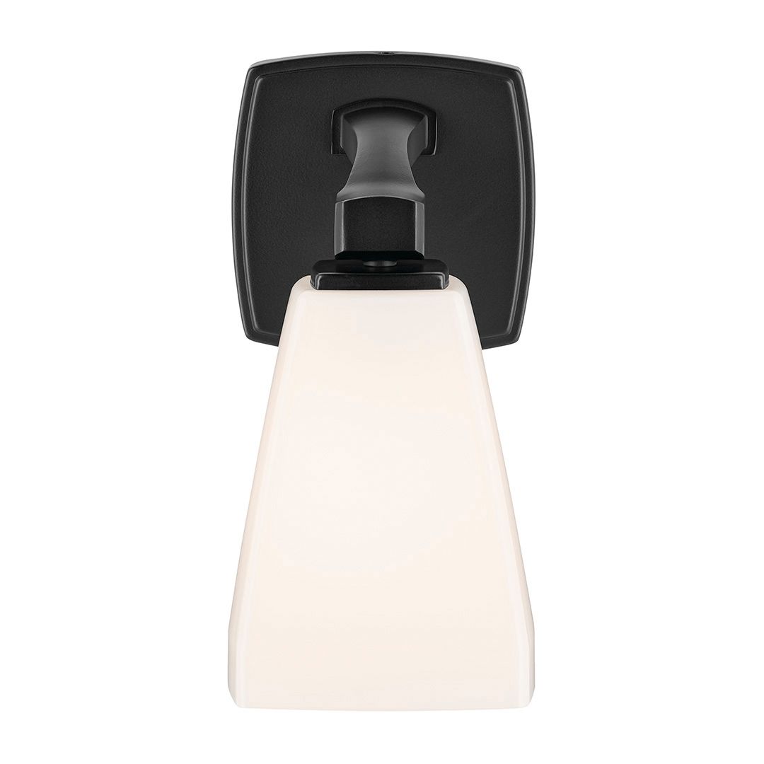 Image 6 Kichler Marant Black Wall Sconce 1Lt with Opal Glass more views