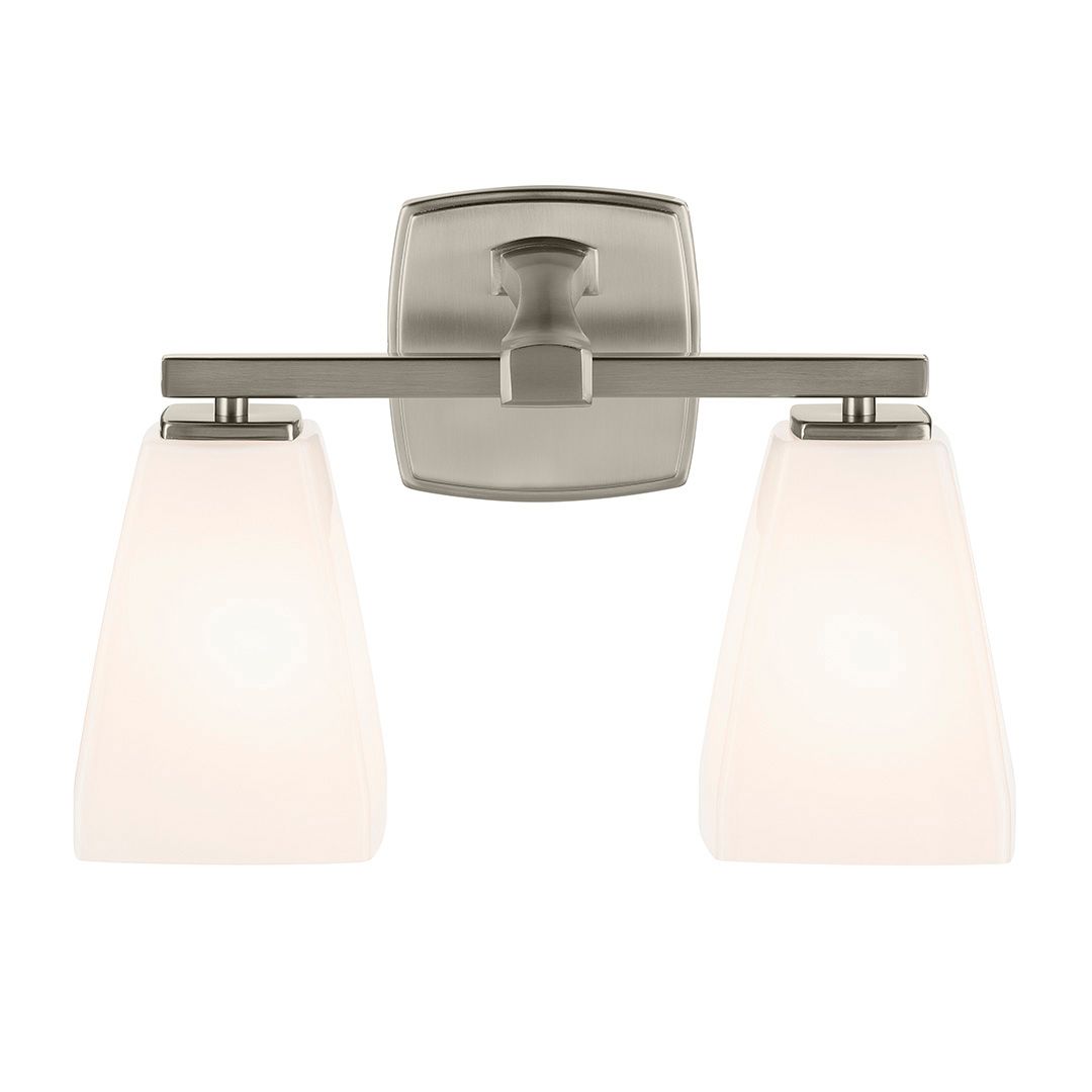 Image 6 Kichler Marant Brushed Nickel Bath 2Lt with Opal Glass more views