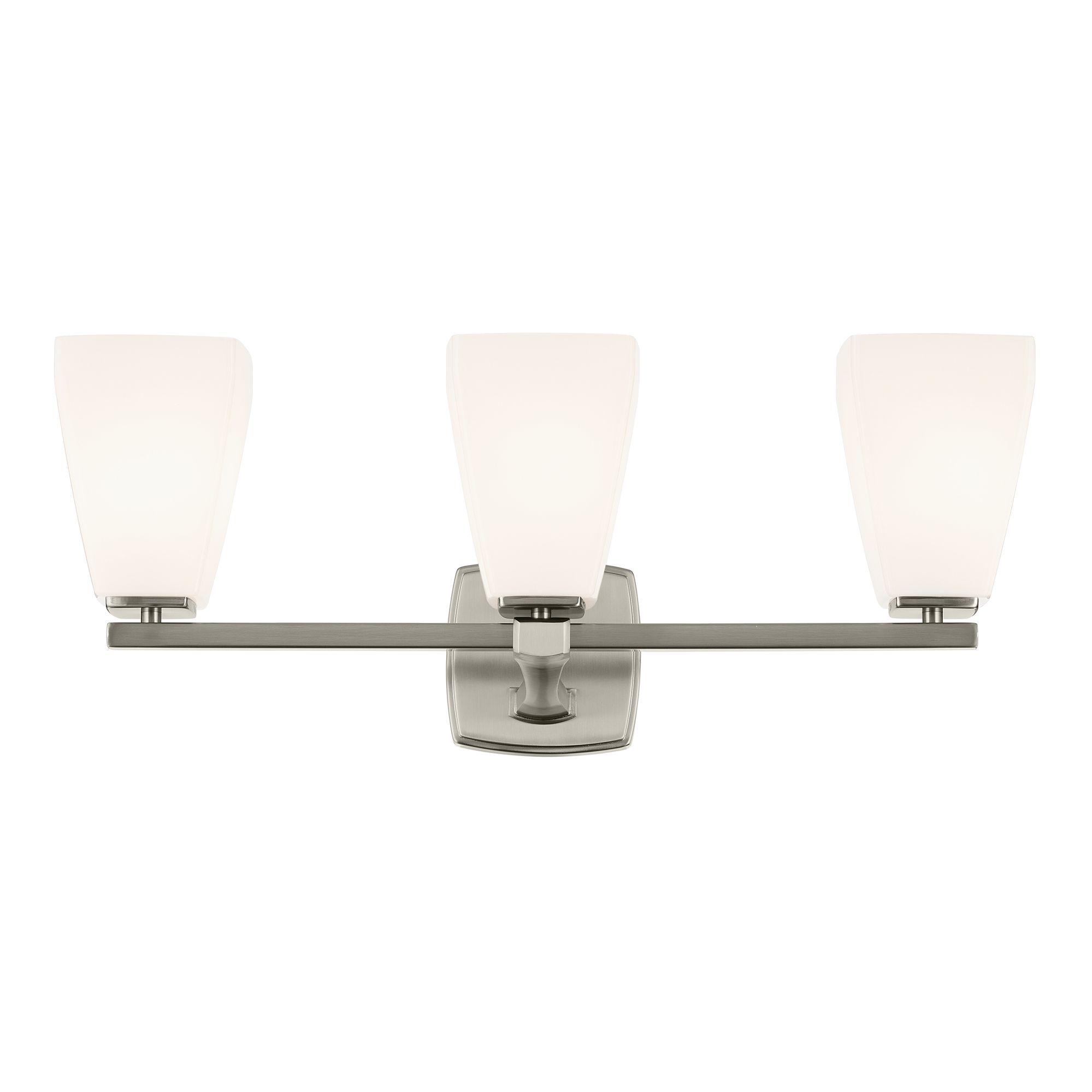 Image 2 Kichler Marant Brushed Nickel Bath 3Lt with Opal Glass more views