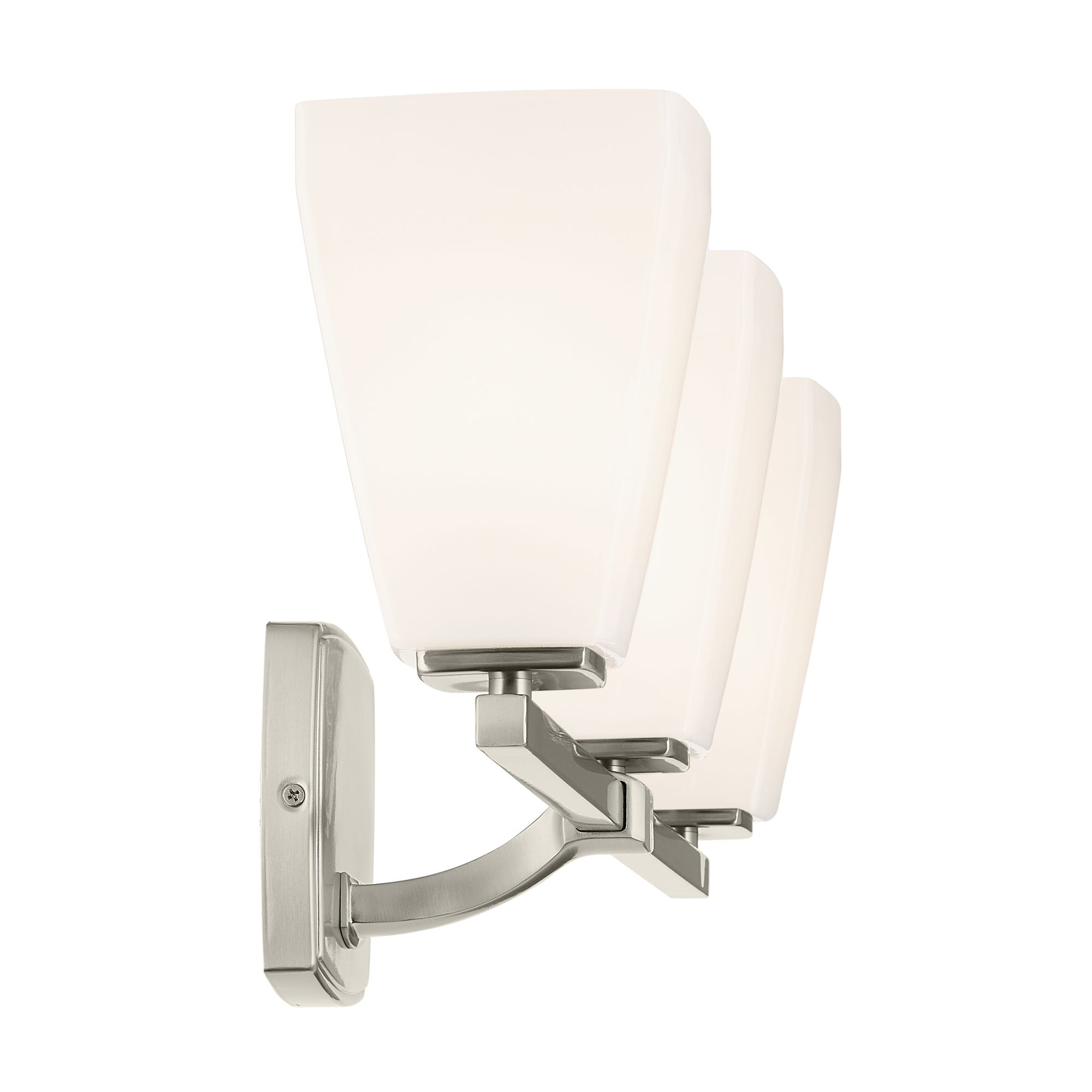 Image 4 Kichler Marant Brushed Nickel Bath 3Lt with Opal Glass more views