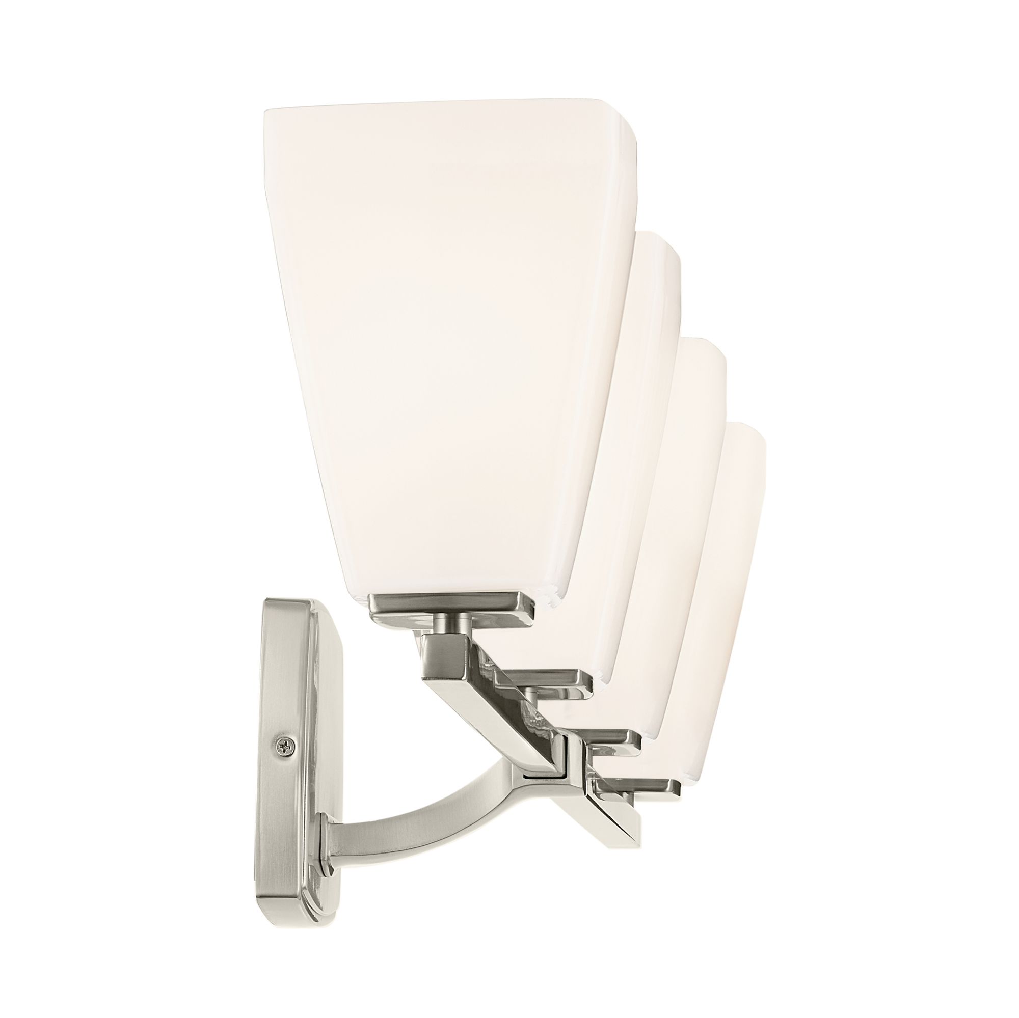 Image 4 Kichler Marant Brushed Nickel Bath 4Lt with Opal Glass more views