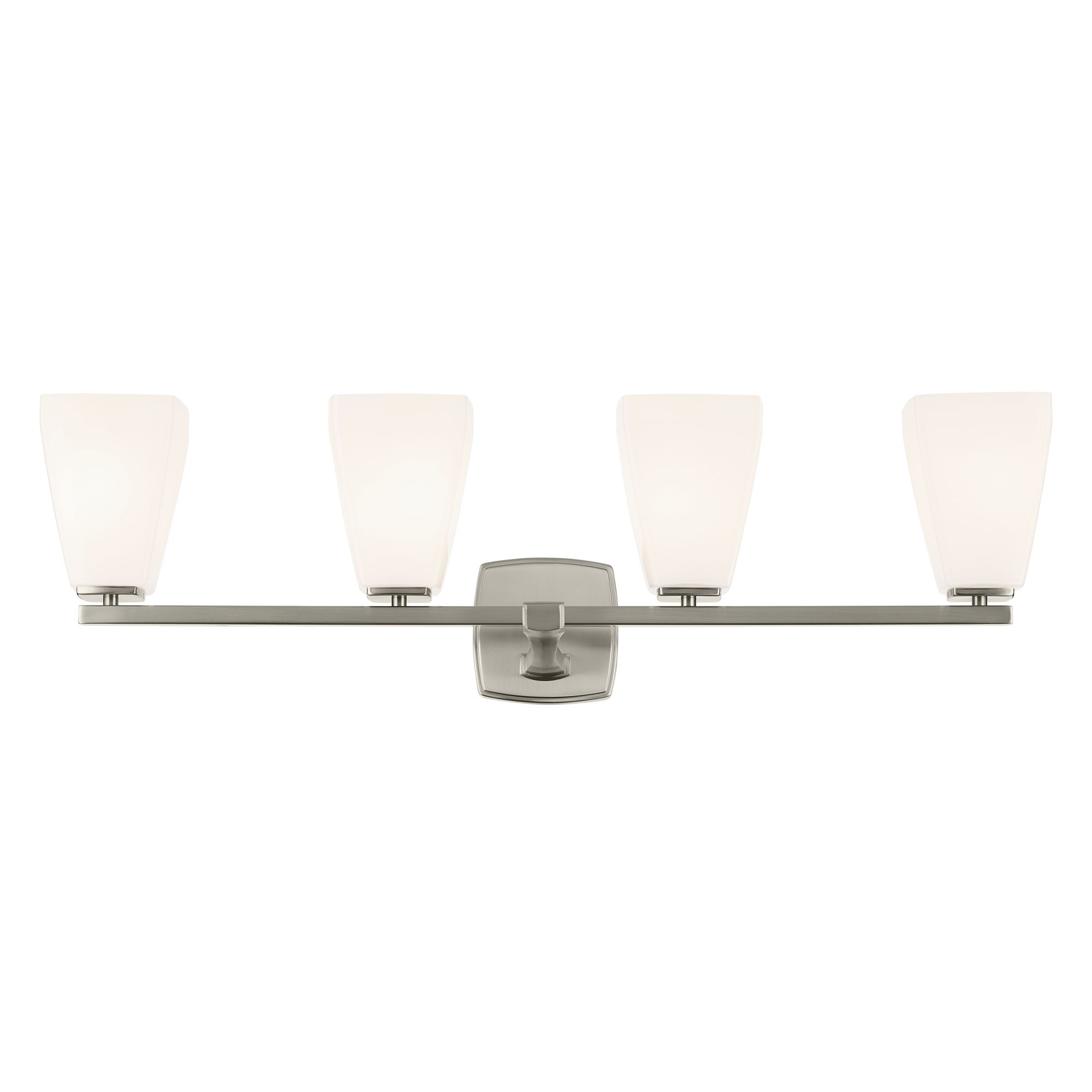 Image 5 Kichler Marant Brushed Nickel Bath 4Lt with Opal Glass more views