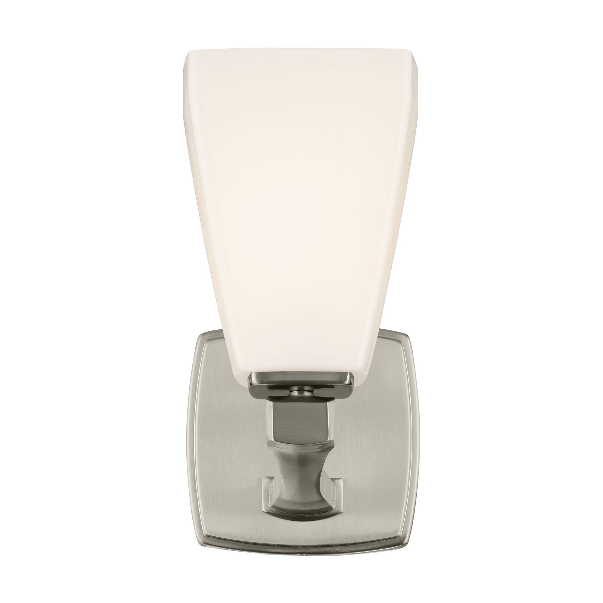 Image 2 Kichler Marant Brushed Nickel Wall Sconce 1Lt with Opal Glass more views