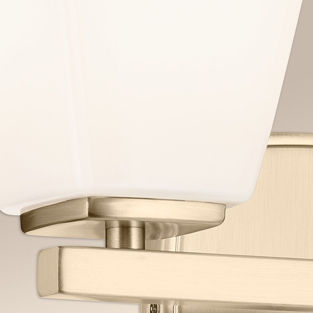 Image 7 Kichler Marant Champagne Bronze Bath 2Lt with Opal Glass more views