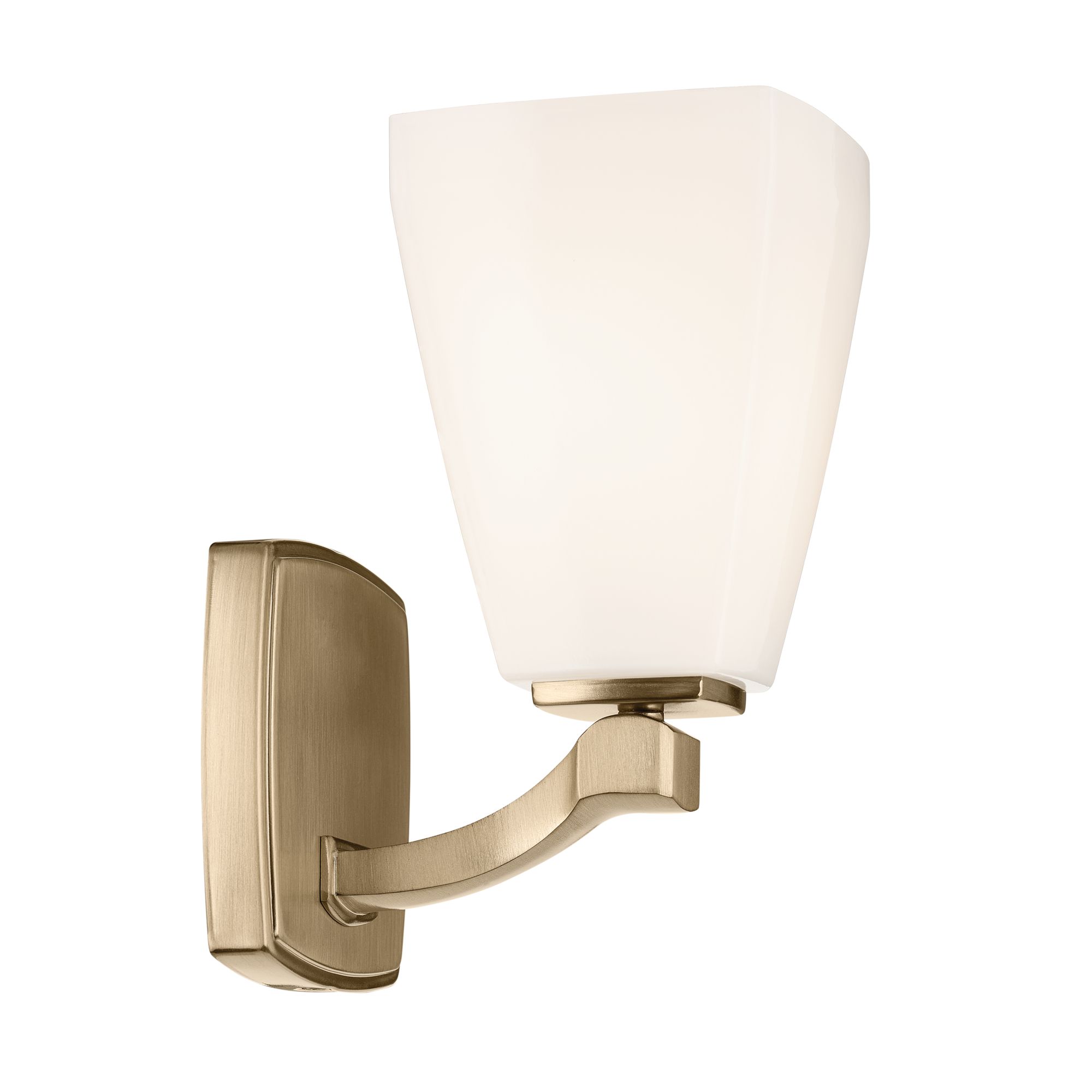Image 4 Kichler Marant Champagne Bronze Wall Sconce 1Lt with Opal Glass more views