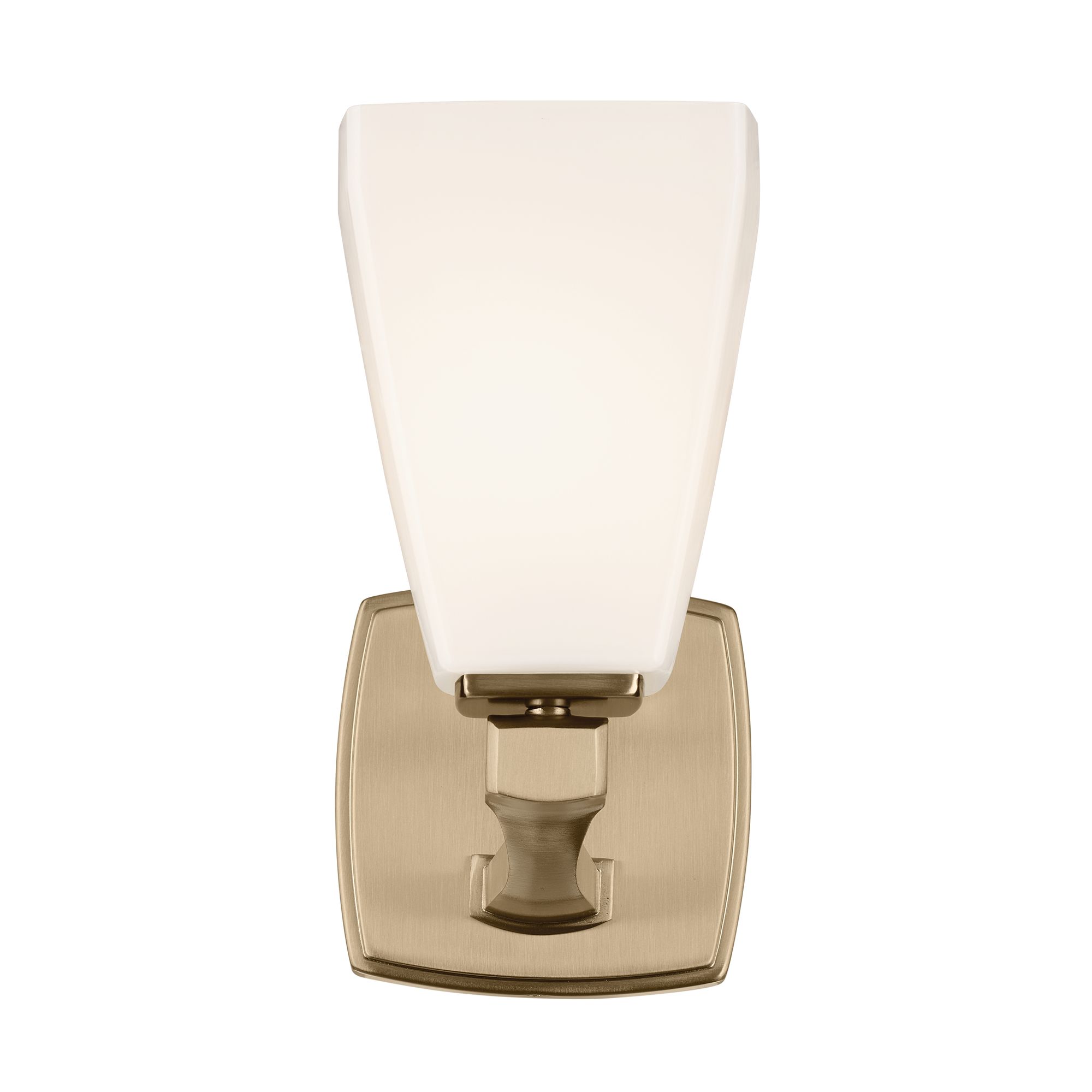 Image 5 Kichler Marant Champagne Bronze Wall Sconce 1Lt with Opal Glass more views