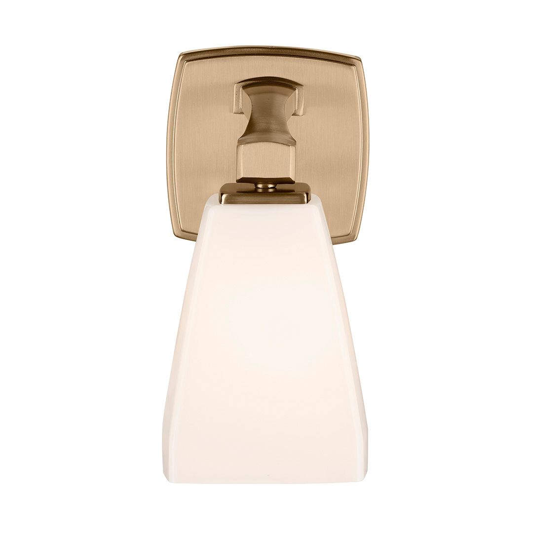 Image 6 Kichler Marant Champagne Bronze Wall Sconce 1Lt with Opal Glass more views