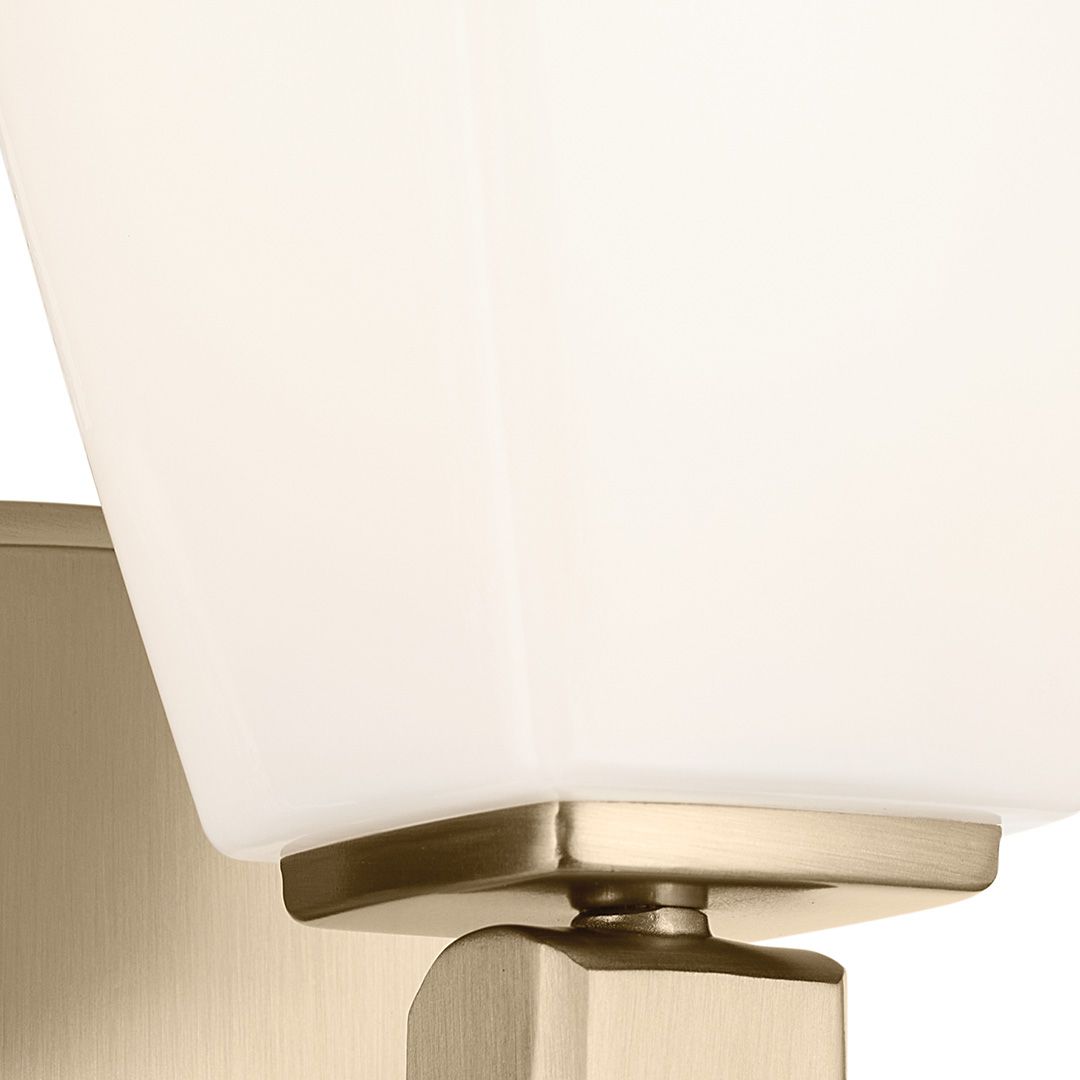 Image 7 Kichler Marant Champagne Bronze Wall Sconce 1Lt with Opal Glass more views