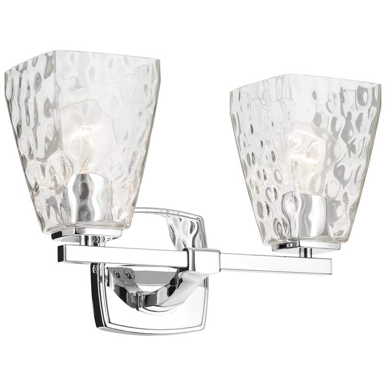 Image 1 Kichler Marant Chrome Bath 2Lt with Clear Water Glass