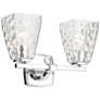 Kichler Marant Chrome Bath 2Lt with Clear Water Glass