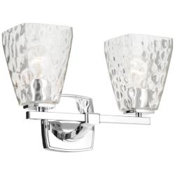 Kichler Marant Chrome Bath 2Lt with Clear Water Glass