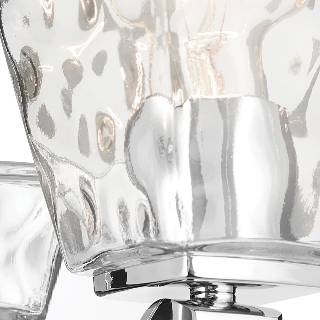 Image 7 Kichler Marant Chrome Bath 2Lt with Clear Water Glass more views