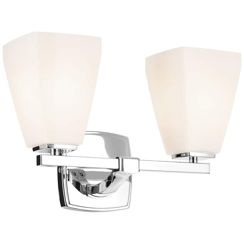 Image 1 Kichler Marant Chrome Bath 2Lt with Opal Glass
