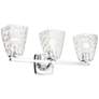 Kichler Marant Chrome Bath 3Lt with Clear Water Glass