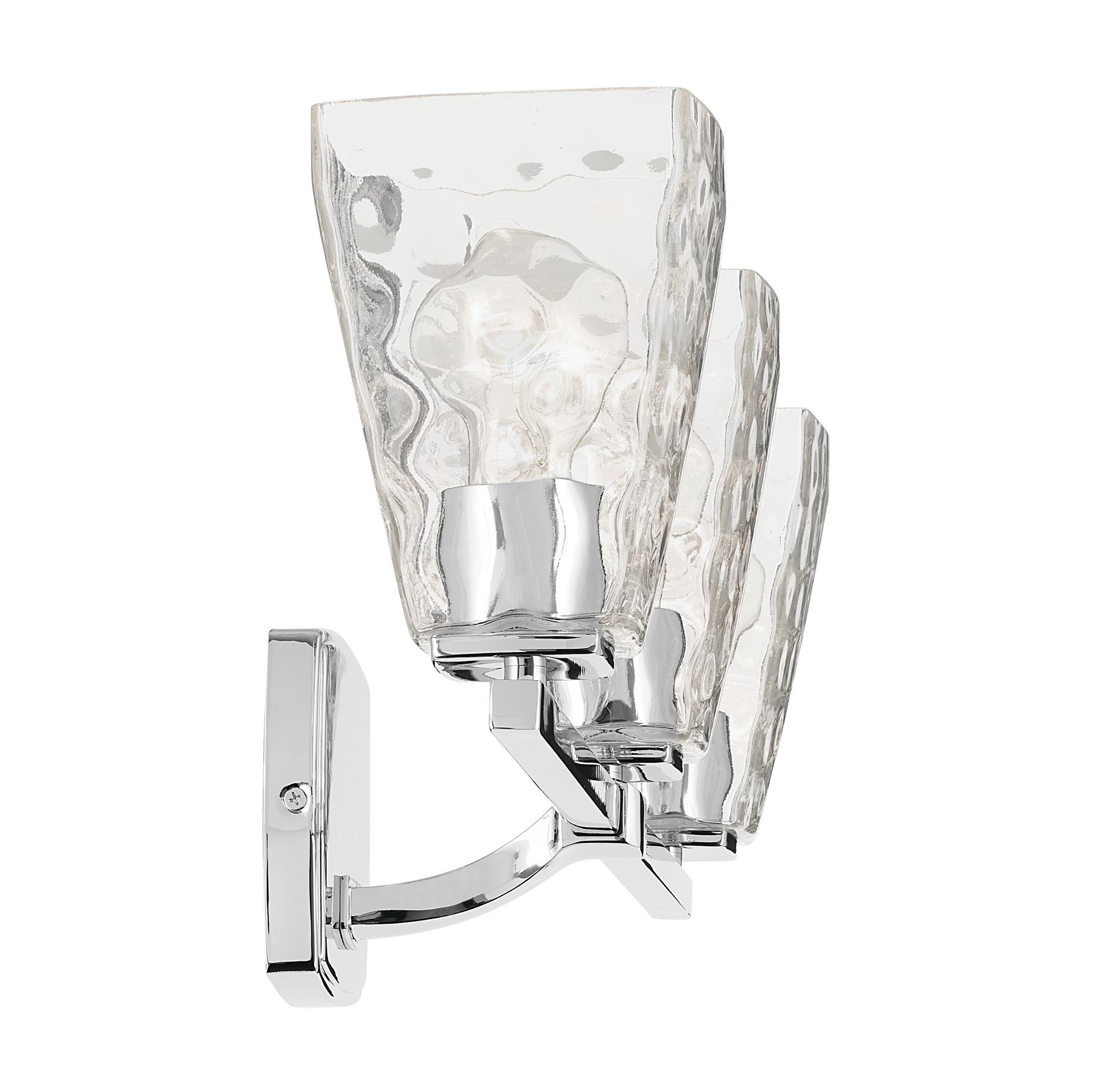 Image 4 Kichler Marant Chrome Bath 3Lt with Clear Water Glass more views