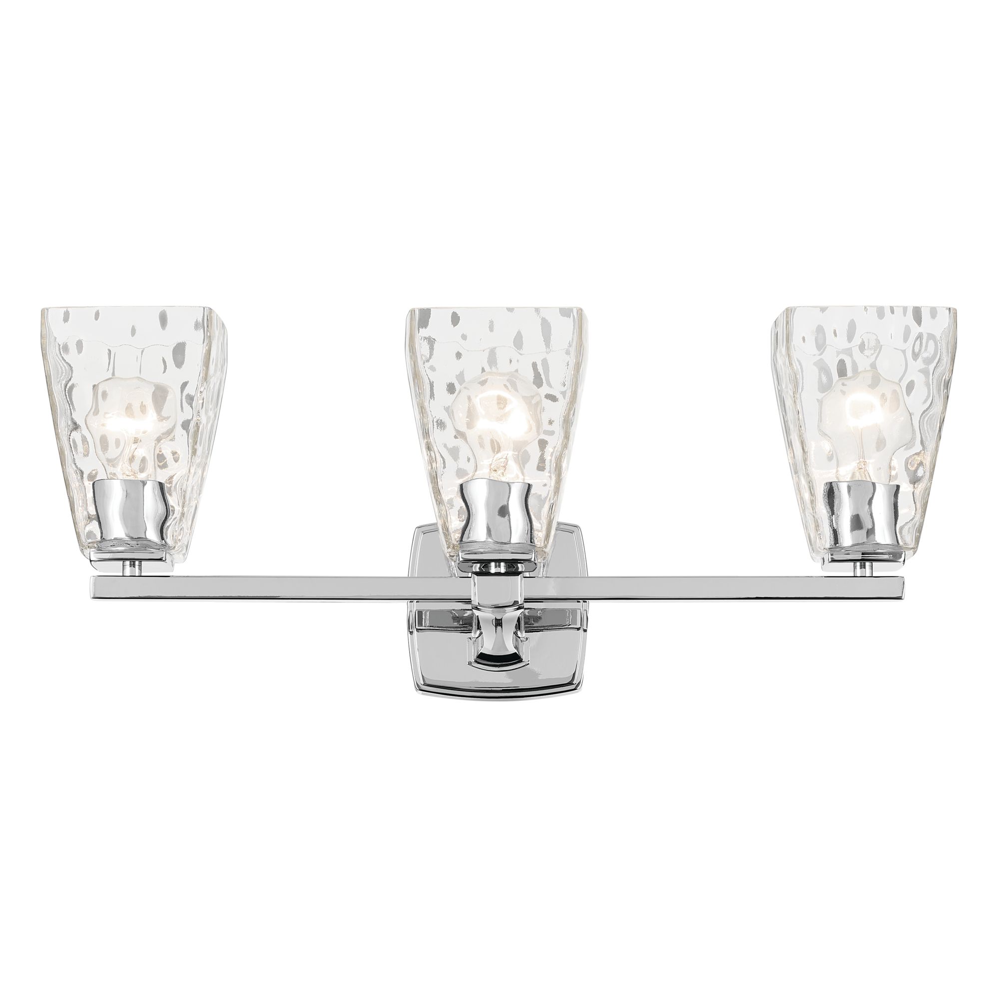 Image 5 Kichler Marant Chrome Bath 3Lt with Clear Water Glass more views