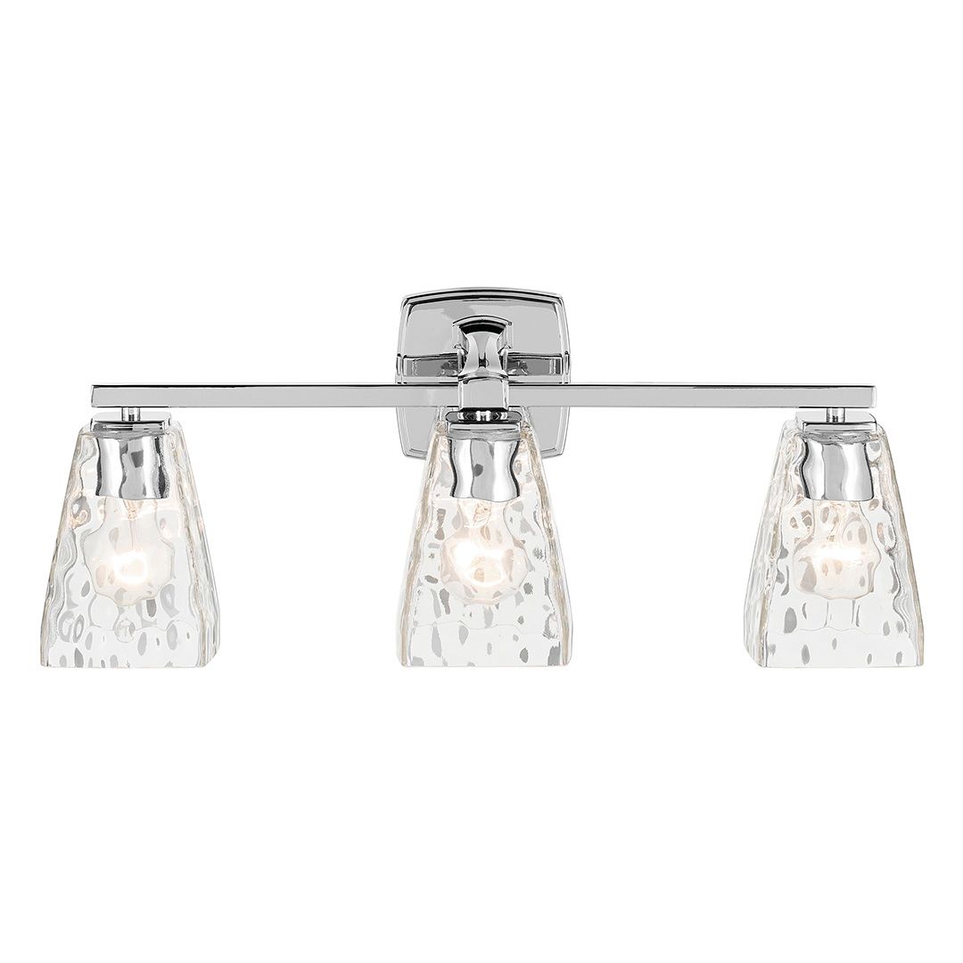 Image 6 Kichler Marant Chrome Bath 3Lt with Clear Water Glass more views