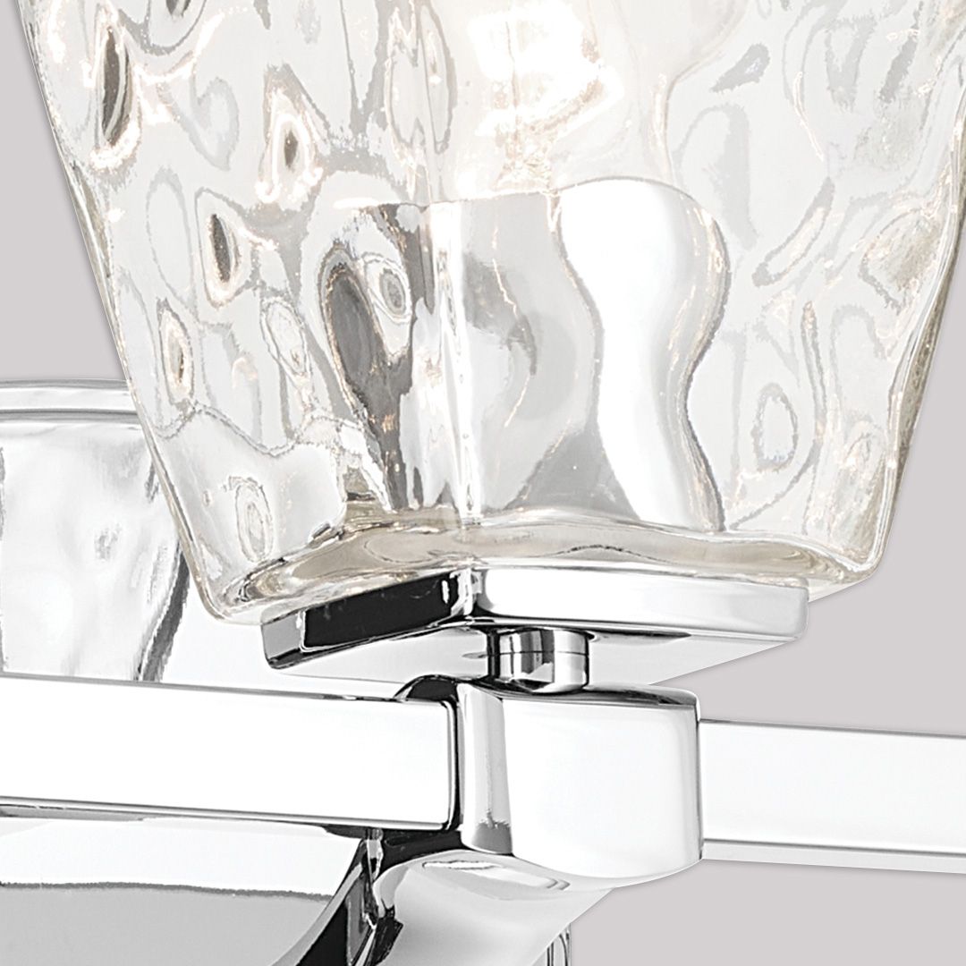 Image 7 Kichler Marant Chrome Bath 3Lt with Clear Water Glass more views