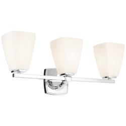 Kichler Marant Chrome Bath 3Lt with Opal Glass
