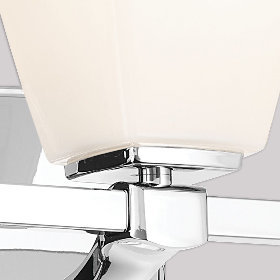 Image 7 Kichler Marant Chrome Bath 3Lt with Opal Glass more views