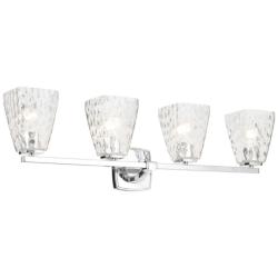 Kichler Marant Chrome Bath 4Lt with Clear Water Glass