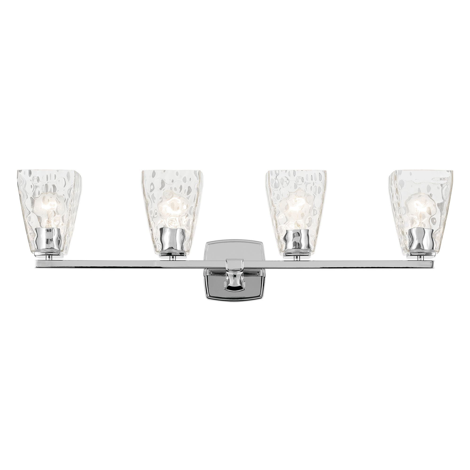 Image 2 Kichler Marant Chrome Bath 4Lt with Clear Water Glass more views