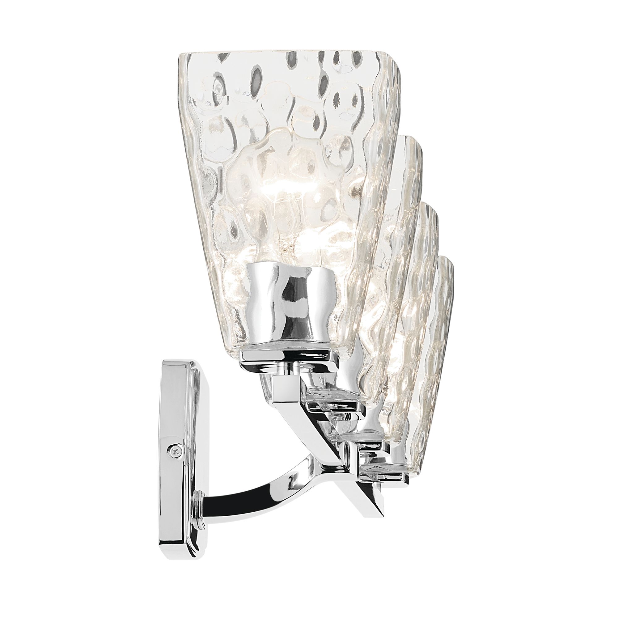 Image 4 Kichler Marant Chrome Bath 4Lt with Clear Water Glass more views