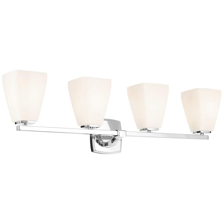 Image 1 Kichler Marant Chrome Bath 4Lt with Opal Glass