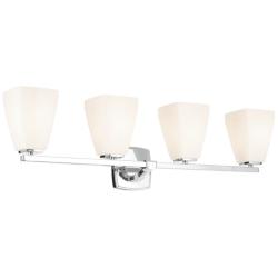 Kichler Marant Chrome Bath 4Lt with Opal Glass