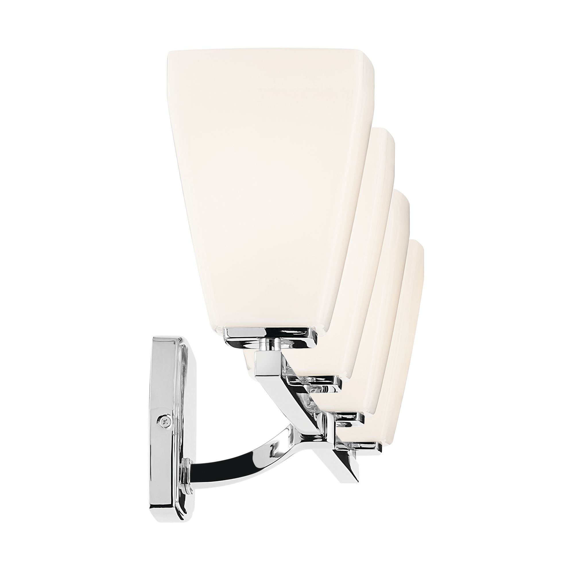 Image 4 Kichler Marant Chrome Bath 4Lt with Opal Glass more views