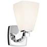 Kichler Marant Chrome Wall Sconce 1Lt with Opal Glass