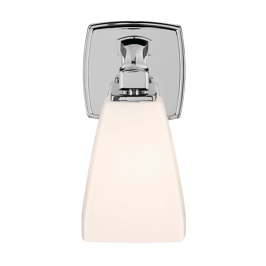 Image 6 Kichler Marant Chrome Wall Sconce 1Lt with Opal Glass more views