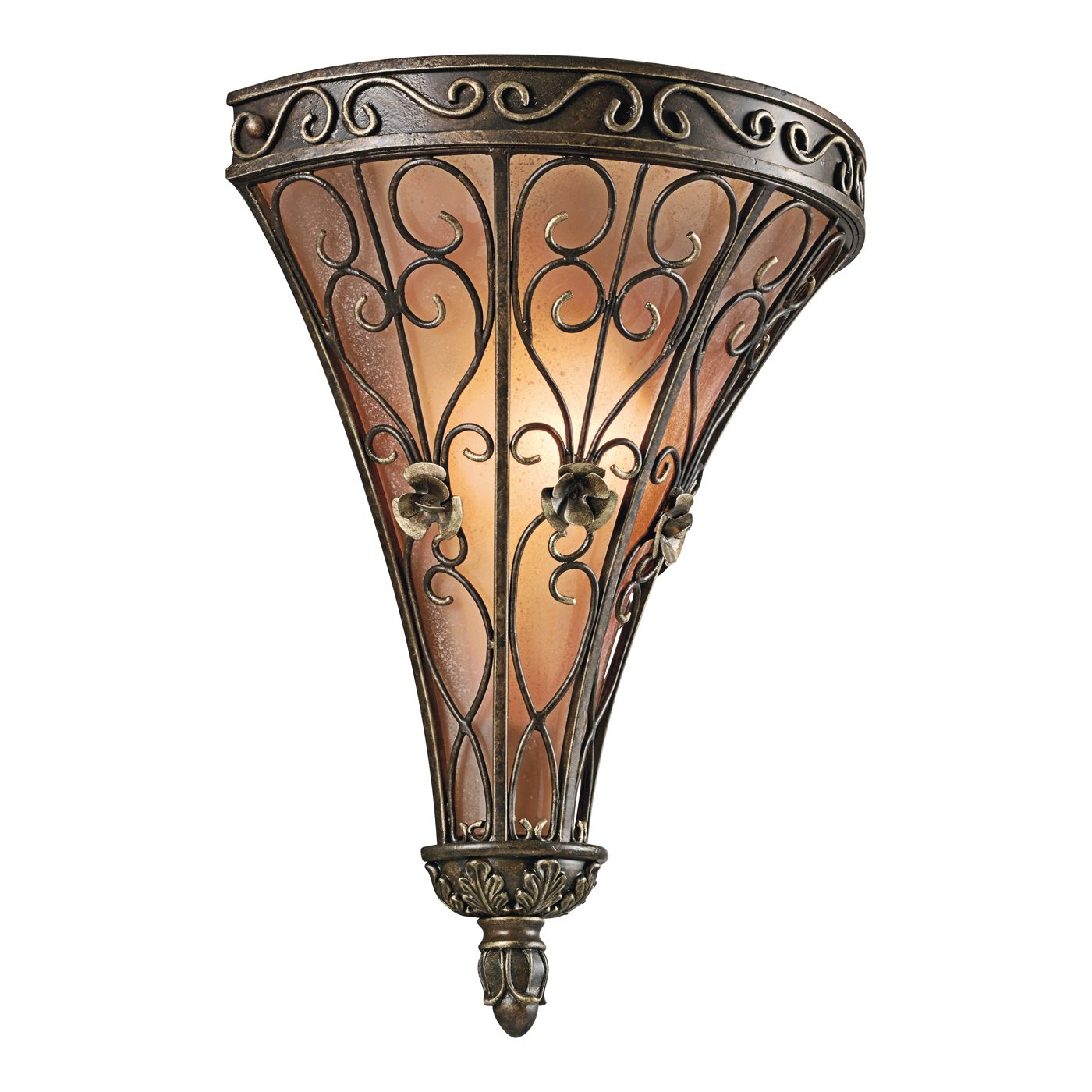 Image 3 Kichler Marchesa 14 3/4" High Terrene Bronze Wall Sconce more views