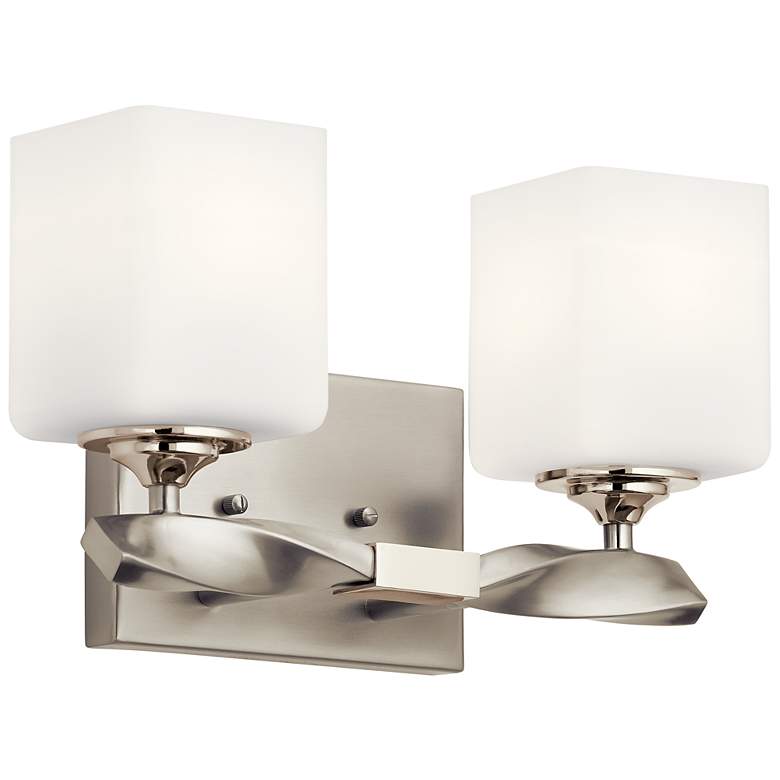 Image 1 Kichler Marette 13 1/2" Wide Brushed Nickel 2-Light Bath Light